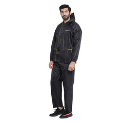 The Dry Cape Galaxy – Men’s Waterproof Raincoat with Dual-Tone Design, CFC Zippers, Adjustable Hood for Biking & Outdoor